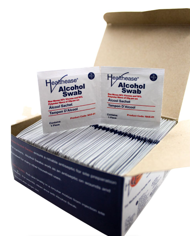 Alcohol Swabs - x200 - Healthease Prep Pads - MprovMed